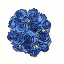 Roses en papier bleu classique mûrier CR034