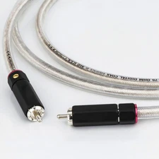 XLO 75 Ohm Multishield HiFi Audio Coaxial RCA Cable OCC Signal Interconnect Cord