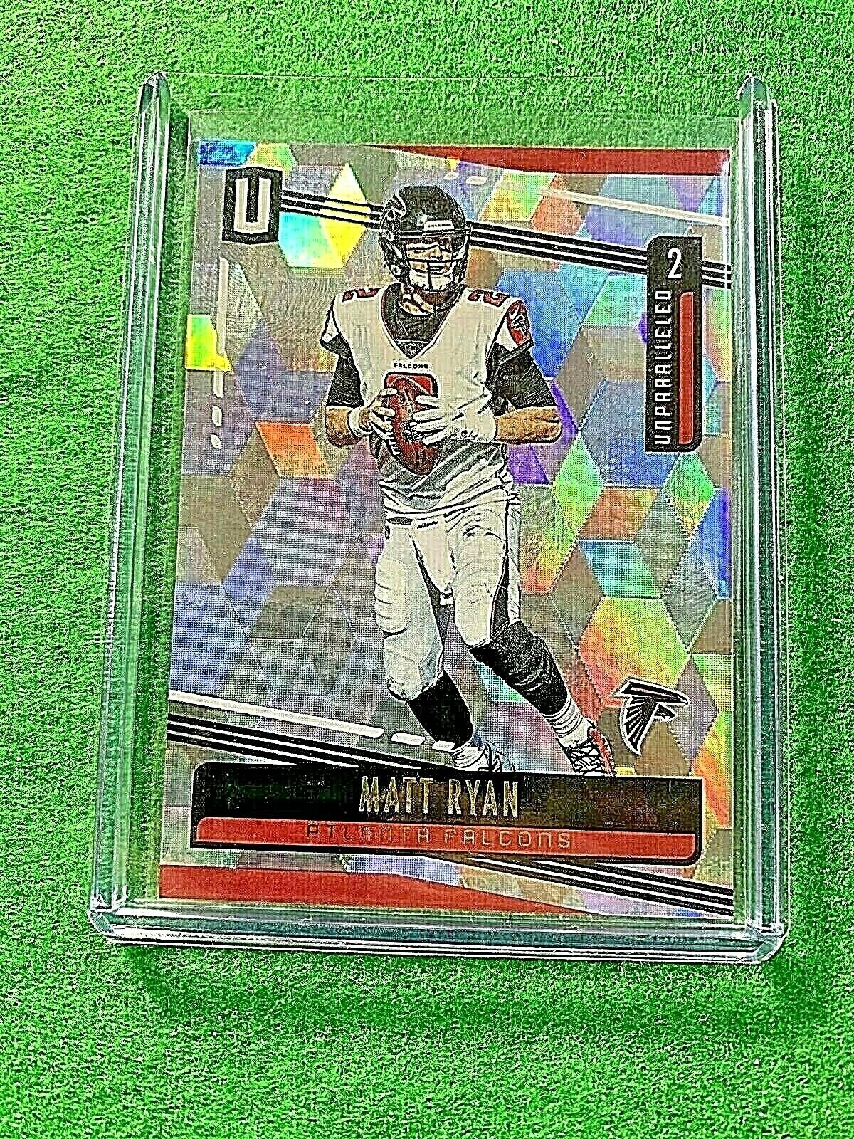 MATT RYAN PRIZM CARD REFRACTOR SP # /135 FALCONS SP 2019 UNPARALLELED CUBIC