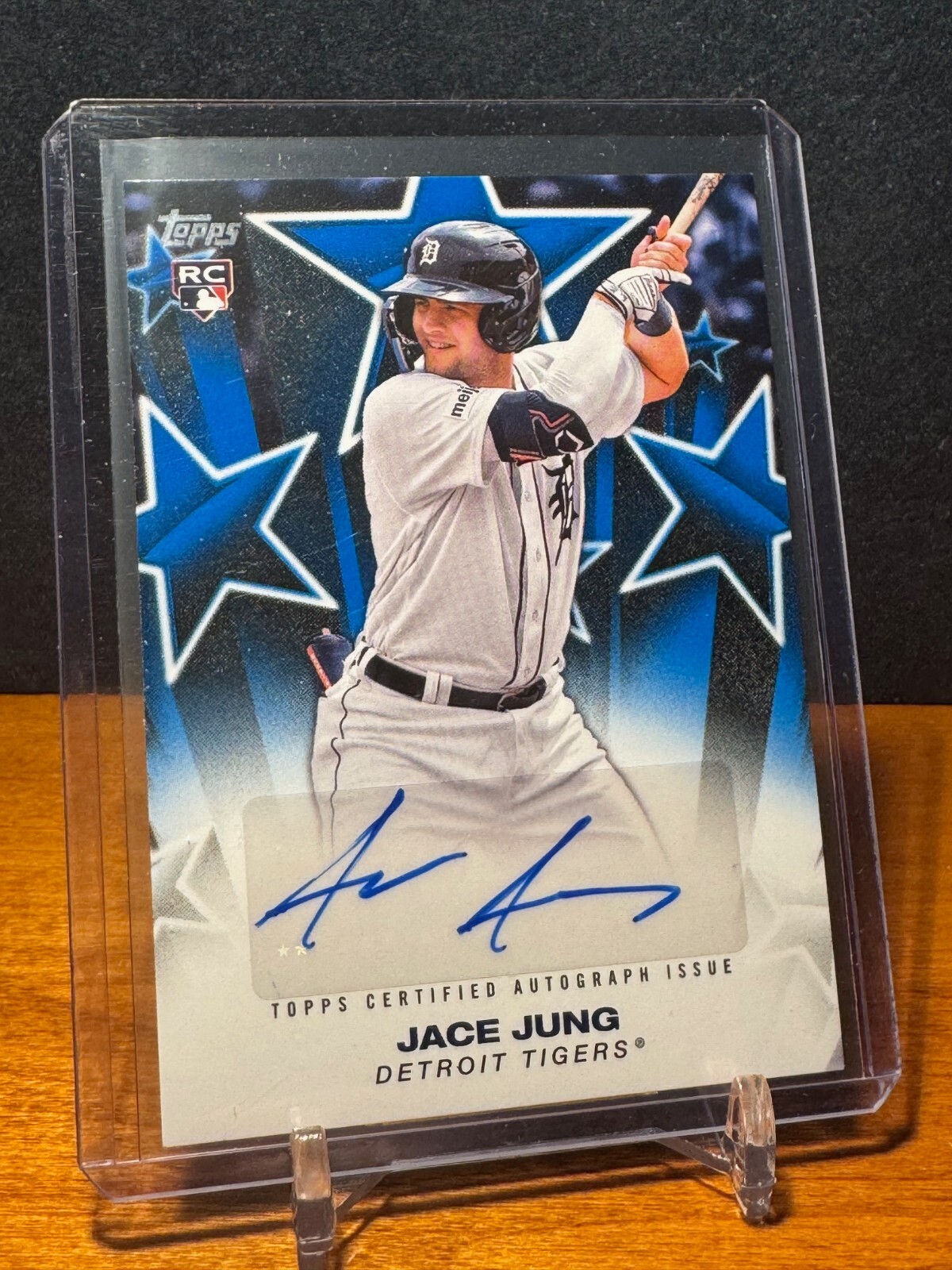 2025 Topps Series 1 Jace Jung Baseball Stars Auto Blue /150 #BSA-JJ Tigers RC