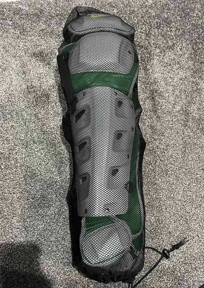 Protetores de perna Nike Vapor Pro Catchers beisebol verde amarelo adulto 17" CT9041-326 - Imagem 3 de 4