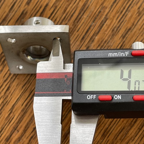 Stainless Steel Round Bar / Tube Holder Support Block Flange Set Screw 15/32” ID - Picture 15 of 16