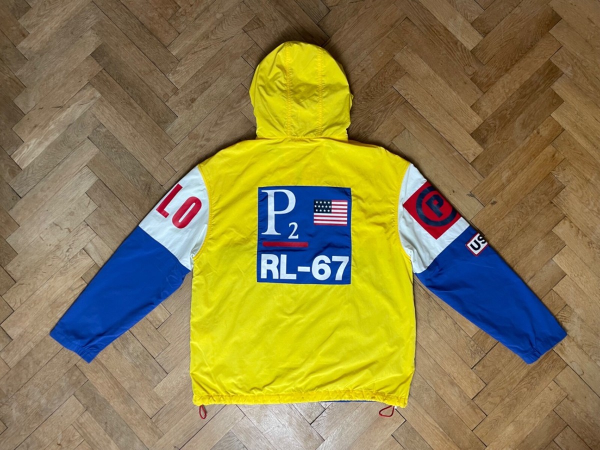 Polo Ralph Lauren CP93 RL93 P2 RL-67 Yellow Sailing Jacket M Polo Ralph Lauren CP93 RL93 P2 RL-67 Yellow Sailing Jacket M