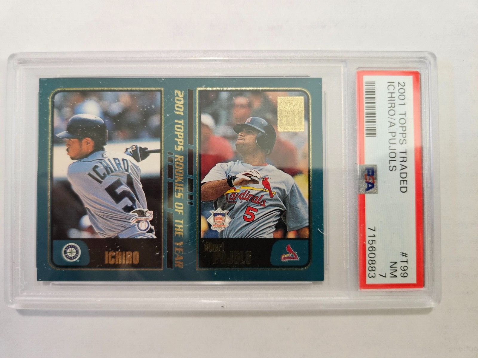 Ichiro Suzuki 2001 Topps Traded #T99 Rookies of the Year (w/A