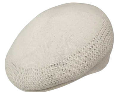 Kangol Mütze 504 Tropic Ventair flache Kappe 0290BC Sommer weiß Größen: S - XL