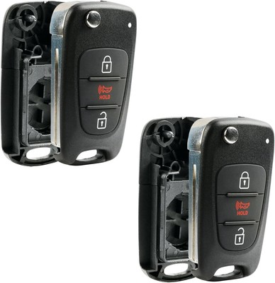 fits 2012-2014 Kia Rio / 2010-2013 Kia Soul Flip Key Fob Remote Case Shell (NYOS