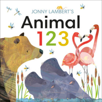 Jonny Lambert's Animal 123 (Jonny Lambert Illustrated) - Board book - VERY GOOD