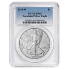 2024-W $1 1-oz Burnished American Silver Eagle PCGS SP69 Blue Label