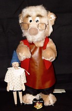 STEIFF DISNEY GEPPETTO BEAR 651311 1996 Walt Disney World WDW Convention SIG PIN