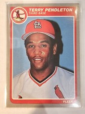 1985 Fleer Terry Pendleton #226 RC St Louis Cardinals
