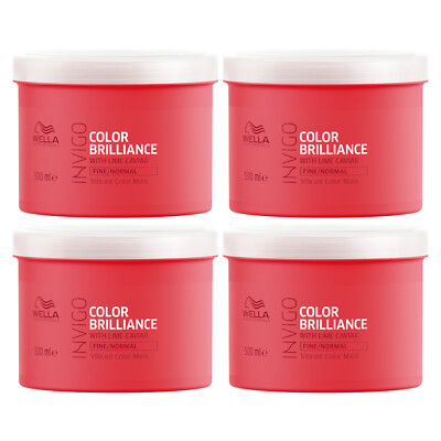 WELLA INVIGO COLOR BRILLIANCE Mask Fine Maske für feines Haar 4x 500 ml