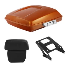 Razor Trunk Pad Mount Rack Fit For Harley Street Glide 14-25 Amber Whiskey