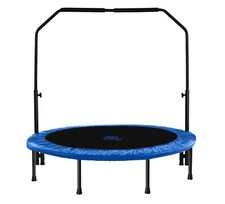 Mini Fitness Foldable Rebounder Trampoline, Portable Workout Exercise  Handrail