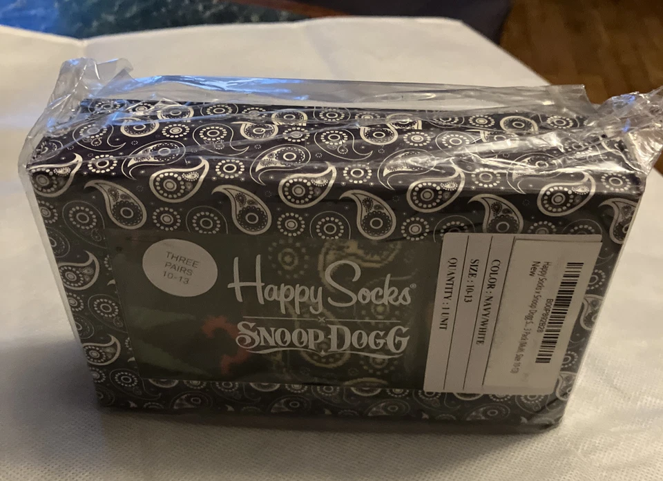 Snoop Dogg Happy Socks.  3 Pair New In Package. - Image 4 of 4