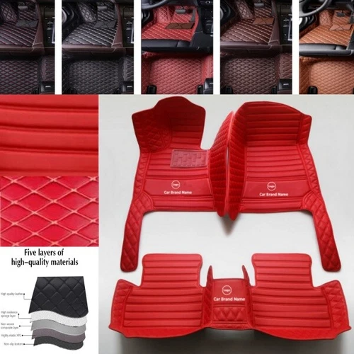 Car Floor Mats Fit Ford All Series Rug Auto Waterproof Carpets PU Leather Custom - Imagen 26 de 43