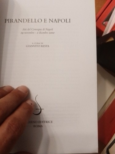 A CURA DI g. RESTA Pirandello e Napoli. Atti del Convegno di Napoli, salerno - Picture 2 of 8