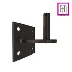 HOOK ON 4"x4" PLATE BLACK HEAVY DUTY with Extended Shoulder for Fences or Gates