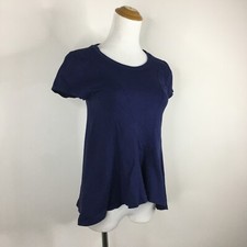 SILENCE+NOISE Urban Outfitters Womens sz Small/XS Blue A Line Short Sleeve Shirt
