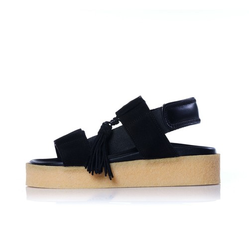 CLARKS ORIGINALS WOMENS CREPE SANDAL sandalo nero pelle donna limited  edition | eBay