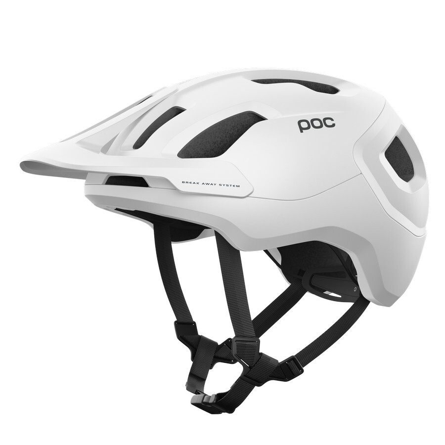 casco enduro axion hydrogen white matt POC trail all mountain bianco XS