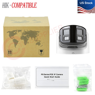 Hikvision Compatible MIC Panoramic 4MP 180° IR POE 4K 2 Way Audio 4MM IP Camera