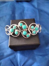 Silberarmreif indianer schmuck silber türkis