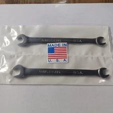 (2) Armstrong 26-022 Double Open End Wrench 5/16 X 1/4 USA