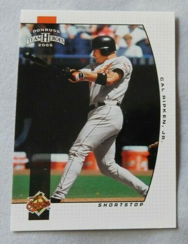 2005 Donruss Team Heroes #42 Cal Ripken Jr. Baltimore Orioles Baseball Card - Imagen 1 de 1
