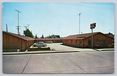 Everett Washington Wait's Motel Hotel Roadside WA c1950s Postcard 