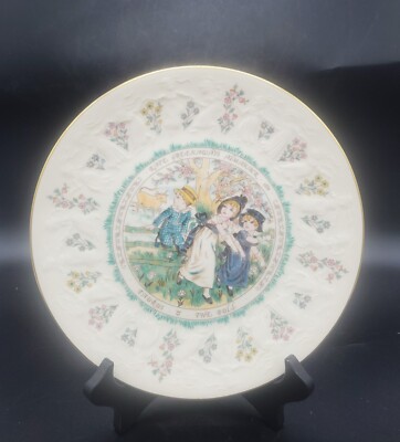 Vintage Kate Greenway Taurus Almanac Plate Royal Doulton 1977 8.25'' Children