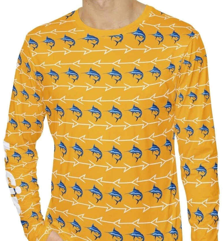 Kick Fin Sportswear Lightweight Moisture Wicking Long Sleeve Fishing T-Shirt