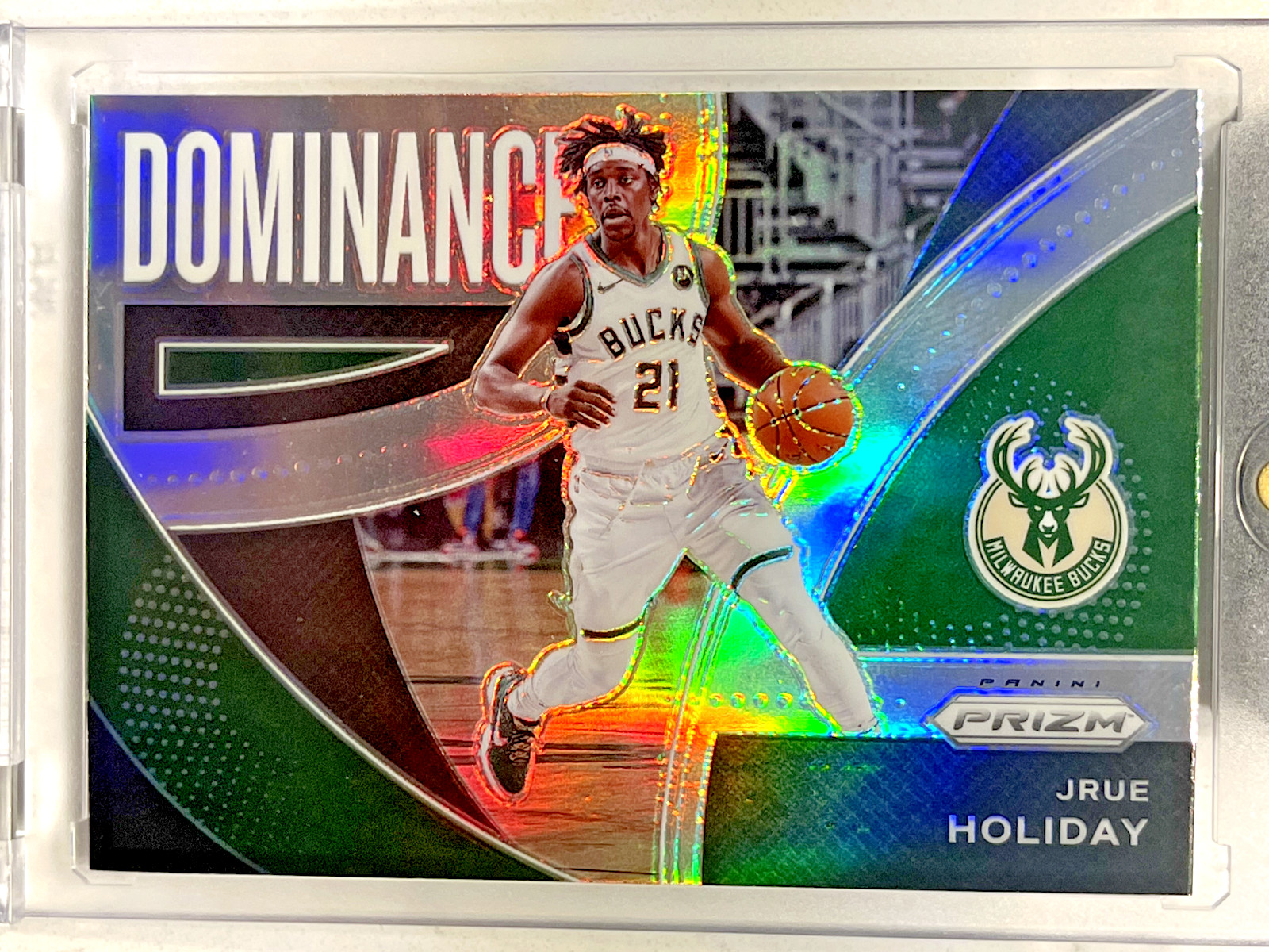 2021 Panini Prizm Dominance Basketball #19 Jrue Holiday SILVER Milwaukee Bucks