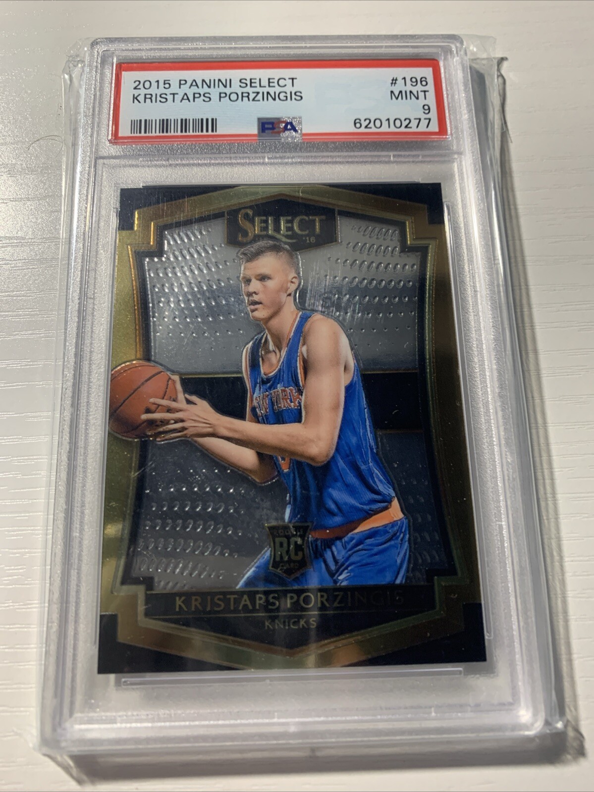 2015 Select Kristaps Porzingis RC Rookie #196 PSA 9 Knicks Celtics