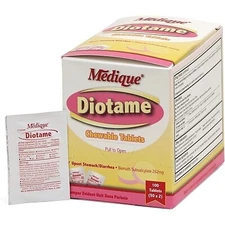 Medique 22033 Diotame Chewable Tablet For Diarrhea and Constipation