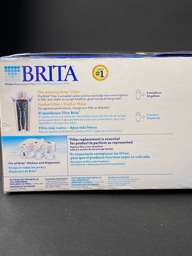 Brita Pitcher Dispenser Replacement Filters 2 Pack 11 Filters New Sealed - Picture 5 of 19