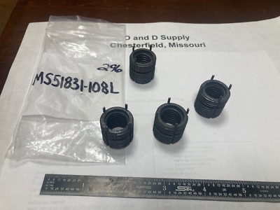 Lot of 4, MS51831-108L, Screw Thread Inserts, Internal Thread Size 5/8-11