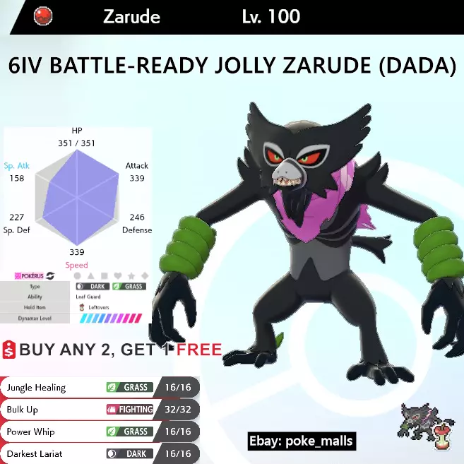 Zarude Dada + Celebi Shiny 6IVs Event - Pokemon Sword & Shield