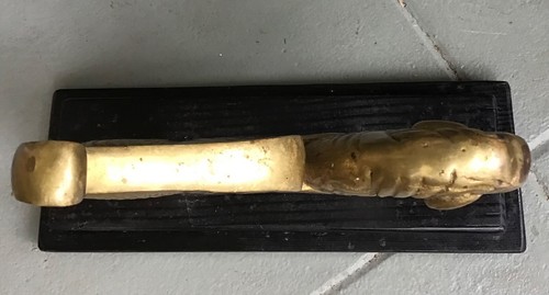 Antique church relic cast brass lamb of God (Agnus Dei ) sculpture - Picture 3 of 5