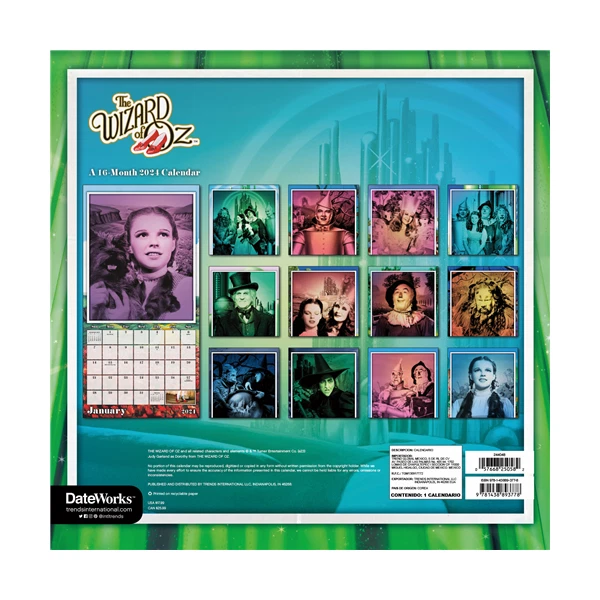 Wizard Of Oz 2025 Calendar