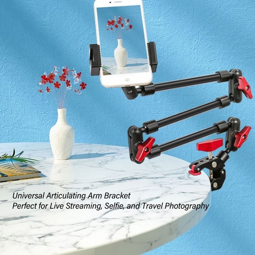 31in Adjustable Articulating Arm With 1/4in 3/8in Thread Articulating Arm Ca - Picture 4 of 22