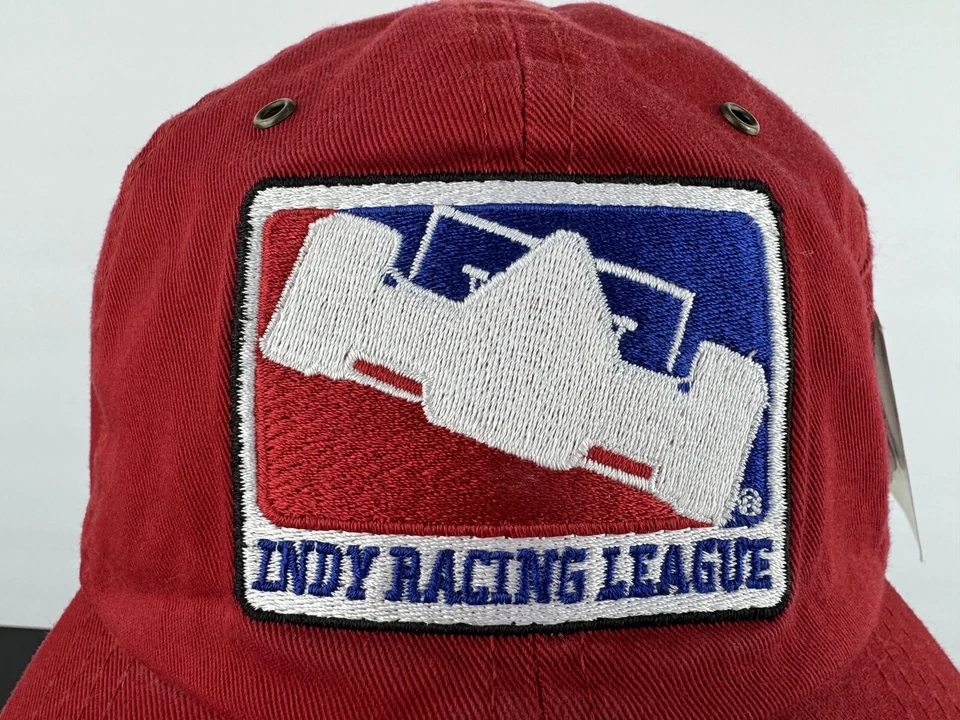 Indy Racing League ~ Boné pai chapéu alça carro IRL ~ bordado vermelho novas etiquetas - Imagem 2 de 4