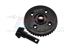 For Traxxas Sledge-STEEL DIFF BEVEL GEAR 43T & PINION GEAR 10T-2 GEARS