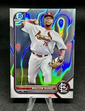 2022 Bowman Chrome Prospects Lava Malcom Nunez /399 #BCP-42 St. Louis Cardinals