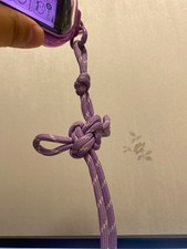 purple woven cord braided polyester rope