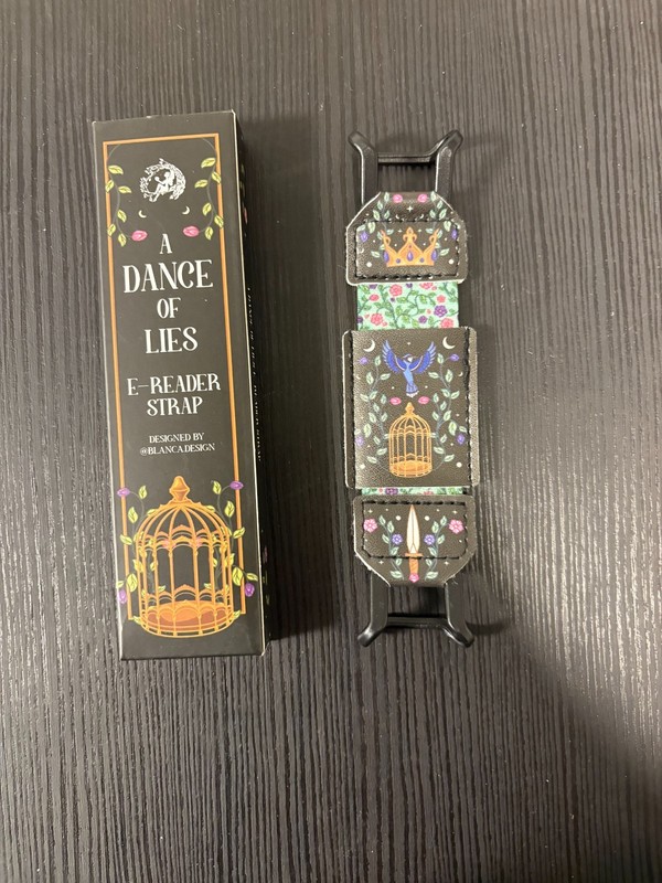 Dance of Lies E-Reader Strap Kindle Hand Strap Bookish Accessory @blanca.design