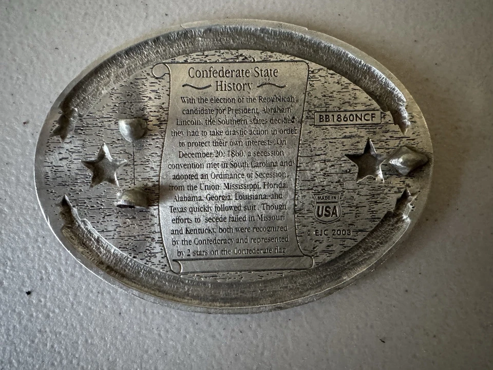 Hebilla de cinturón de Carolina del Norte Foto 2 de 3