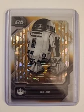 2024 Topps SW High Tek R2-D2 Death Star Black & White Gold  #BW-R2   9/50. A