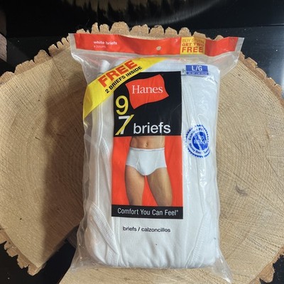 Hanes 2007 9 Pack Briefs White  Size L/G New Sealed