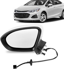 Right Side View Mirror Compatible With Chevy Cruze 2016-2019 L LT LS White Po...