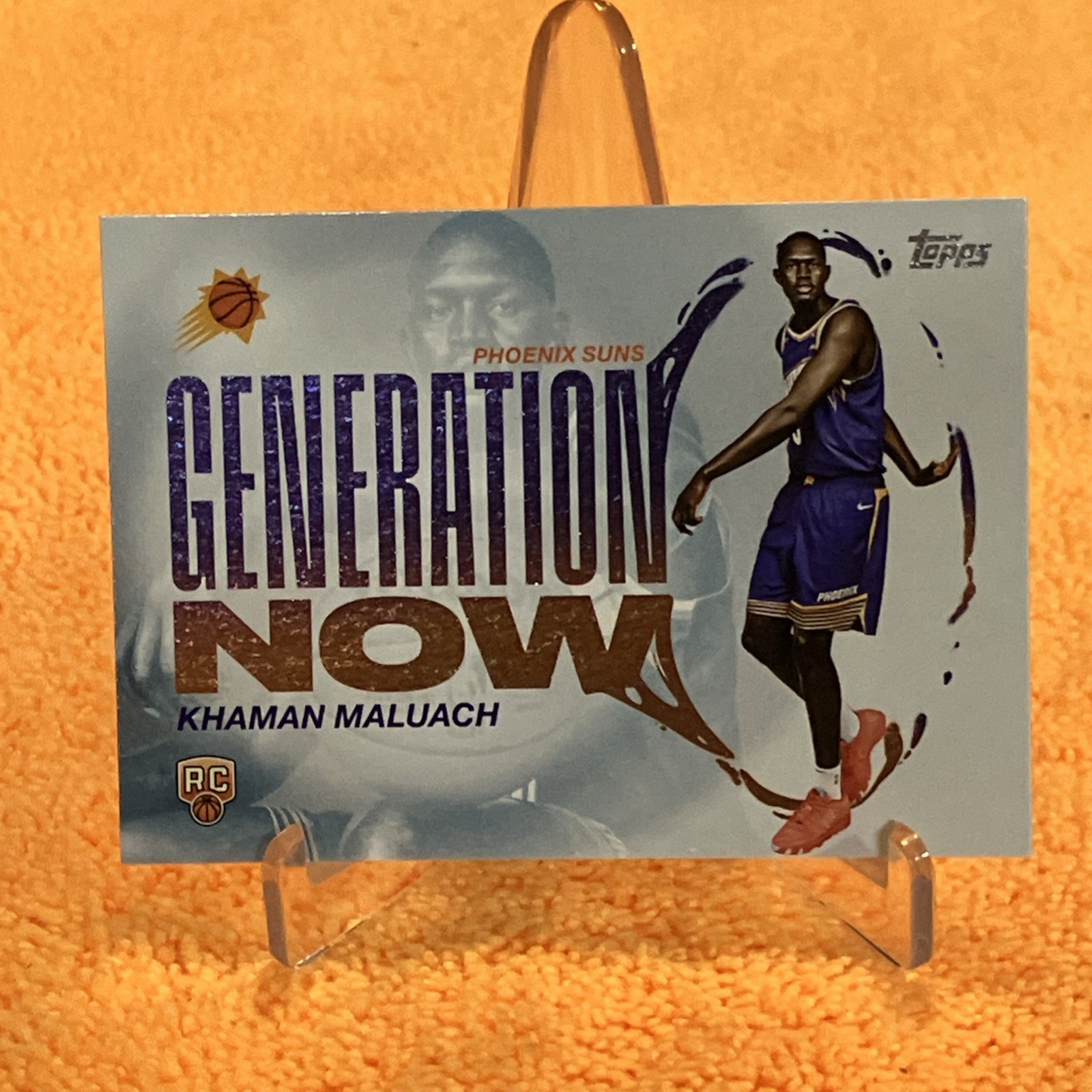 Khaman Maluach RC 2025-26 Topps #GN-10 GENERATION NOW - Phoenix Suns